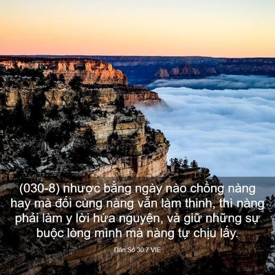 Picture 03 - Dân Số 30:7 VIE - (030-8) nhược bằng ngày nào chồng nàng - Bible Verse Picture