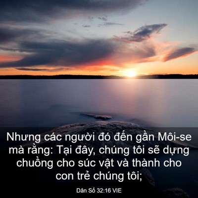 Picture 03 - Dân Số 32:16 VIE - Nhưng các người đó đến gần Môi-se - Bible Verse Picture