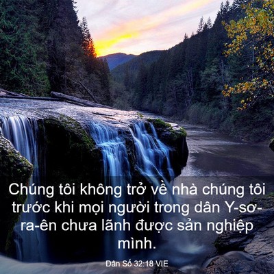 Picture 03 - Dân Số 32:18 VIE - Chúng tôi không trở về nhà chúng tôi - Bible Verse Picture