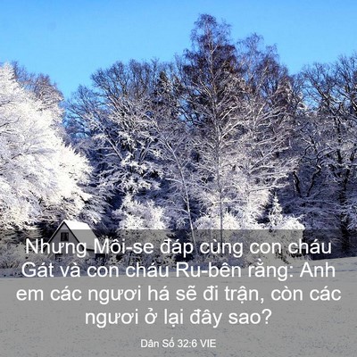 Picture 03 - Dân Số 32:6 VIE - Nhưng Môi-se đáp cùng con cháu Gát và con - Bible Verse Picture