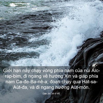 Picture 03 - Dân Số 34:4 VIE - Giới hạn nầy chạy vòng phía nam của - Bible Verse Picture