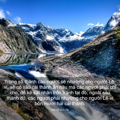Picture 03 - Dân Số 35:6 VIE - Trong số thành các ngươi sẽ nhường cho - Bible Verse Picture