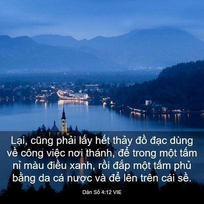 Picture 03 - Dân Số 4:12 VIE - Lại, cũng phải lấy hết thảy đồ - Bible Verse Picture