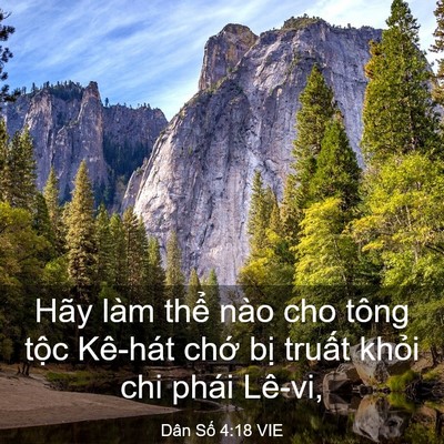 Picture 03 - Dân Số 4:18 VIE - Hãy làm thể nào cho tông tộc Kê-hát - Bible Verse Picture