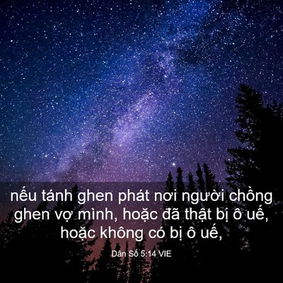 Picture 03 - Dân Số 5:14 VIE - nếu tánh ghen phát nơi người chồng ghen - Bible Verse Picture