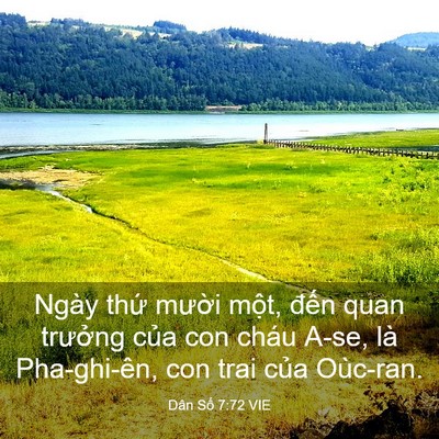 Picture 03 - Dân Số 7:72 VIE - Ngày thứ mười một, đến quan trưởng - Bible Verse Picture
