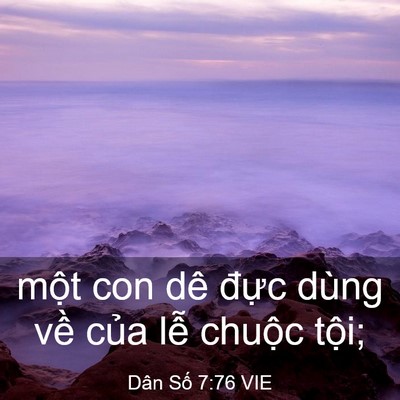 Picture 03 - Dân Số 7:76 VIE - một con dê đực dùng về của lễ - Bible Verse Picture