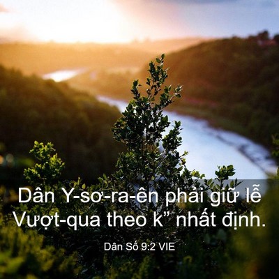 Picture 03 - Dân Số 9:2 VIE - Dân Y-sơ-ra-ên phải giữ lễ Vượt-qua - Bible Verse Picture