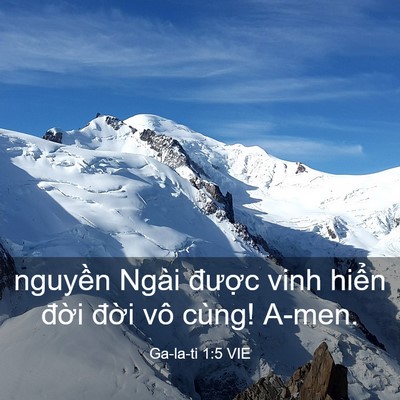 Picture 03 - Ga-la-ti 1:5 VIE - nguyền Ngài được vinh hiển đời đời - Bible Verse Picture