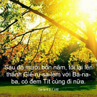 Picture 03 - Ga-la-ti 2:1 VIE - Sau đó mười bốn năm, tôi lại lên - Bible Verse Picture