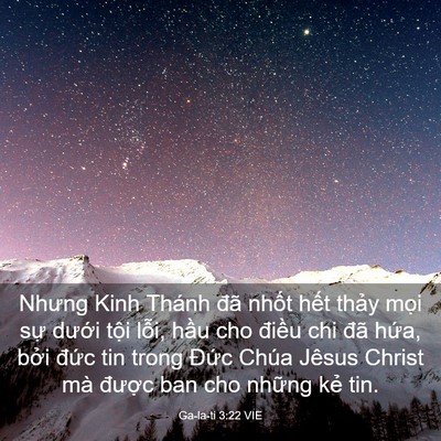 Picture 03 - Ga-la-ti 3:22 VIE - Nhưng Kinh Thánh đã nhốt hết thảy mọi - Bible Verse Picture