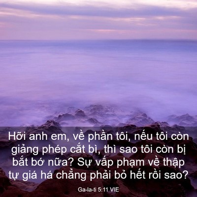 Picture 03 - Ga-la-ti 5:11 VIE - Hỡi anh em, về phần tôi, nếu tôi còn - Bible Verse Picture