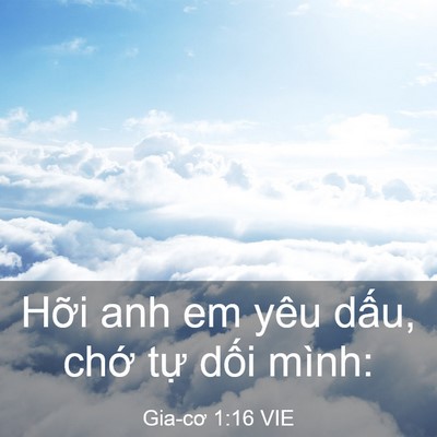 Picture 03 - Gia-cơ 1:16 VIE - Hỡi anh em yêu dấu, chớ tự dối - Bible Verse Picture