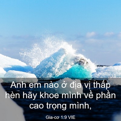 Picture 03 - Gia-cơ 1:9 VIE - Anh em nào ở địa vị thấp hèn hãy khoe - Bible Verse Picture