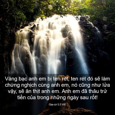 Picture 03 - Gia-cơ 5:3 VIE - Vàng bạc anh em bị ten rét, ten rét đó - Bible Verse Picture