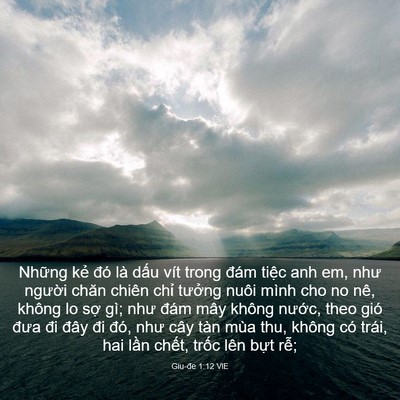 Picture 03 - Giu-đe 1:12 VIE - Những kẻ đó là dấu vít trong đám - Bible Verse Picture