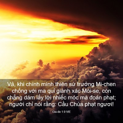 Picture 03 - Giu-đe 1:9 VIE - Vả, khi chính mình thiên sứ trưởng - Bible Verse Picture