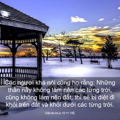 Picture 03 - Giê-rê-mi-a 10:11 VIE - Các ngươi khá nói cùng họ rằng: Những - Bible Verse Picture