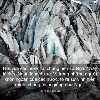 Picture 03 - Giê-rê-mi-a 10:7 VIE - Hỡi vua các nước! ai chẳng nên sợ - Bible Verse Picture