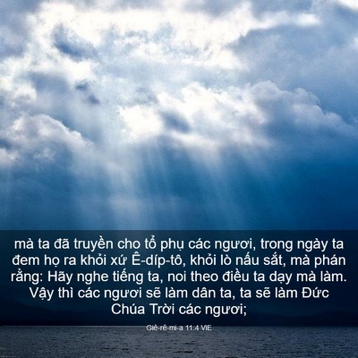 Picture 03 - Giê-rê-mi-a 11:4 VIE - mà ta đã truyền cho tổ phụ các ngươi, - Bible Verse Picture