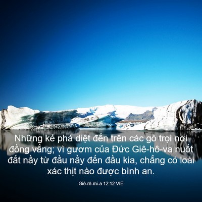 Picture 03 - Giê-rê-mi-a 12:12 VIE - Những kẻ phá diệt đến trên các gò - Bible Verse Picture
