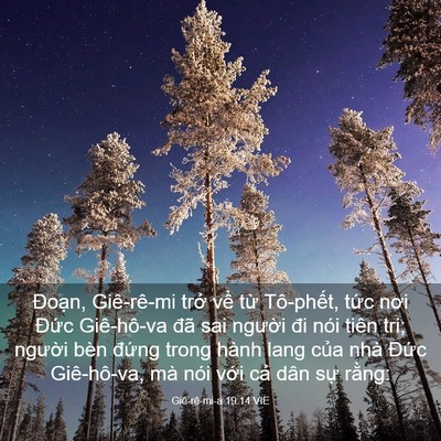 Picture 03 - Giê-rê-mi-a 19:14 VIE - Đoạn, Giê-rê-mi trở về từ Tô-phết, - Bible Verse Picture
