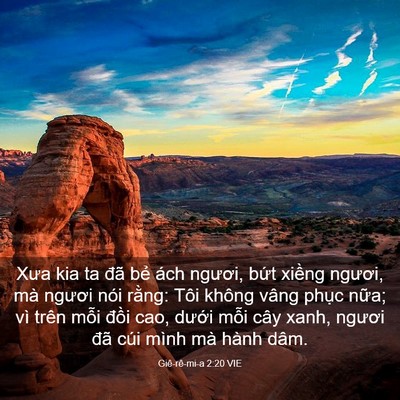 Picture 03 - Giê-rê-mi-a 2:20 VIE - Xưa kia ta đã bẻ ách ngươi, bứt xiềng - Bible Verse Picture