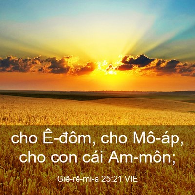 Picture 03 - Giê-rê-mi-a 25:21 VIE - cho Ê-đôm, cho Mô-áp, cho con cái - Bible Verse Picture