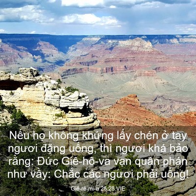 Picture 03 - Giê-rê-mi-a 25:28 VIE - Nếu họ không khứng lấy chén ở tay - Bible Verse Picture
