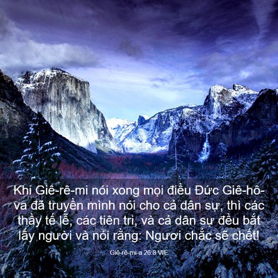 Picture 03 - Giê-rê-mi-a 26:8 VIE - Khi Giê-rê-mi nói xong mọi điều Đức - Bible Verse Picture