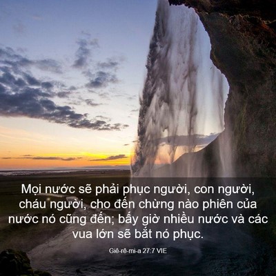 Picture 03 - Giê-rê-mi-a 27:7 VIE - Mọi nước sẽ phải phục người, con - Bible Verse Picture