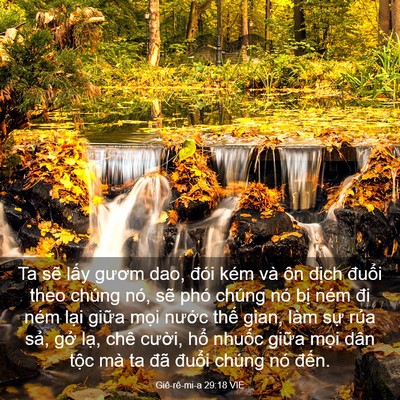 Picture 03 - Giê-rê-mi-a 29:18 VIE - Ta sẽ lấy gươm dao, đói kém và ôn - Bible Verse Picture