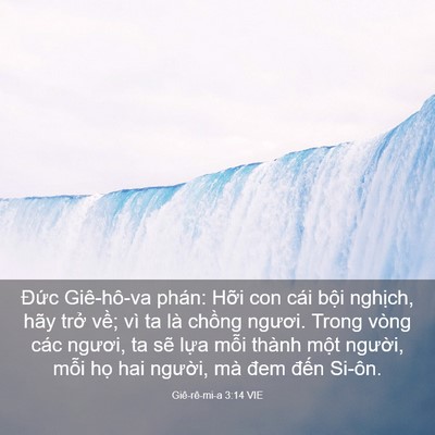 Picture 03 - Giê-rê-mi-a 3:14 VIE - Đức Giê-hô-va phán: Hỡi con cái bội - Bible Verse Picture
