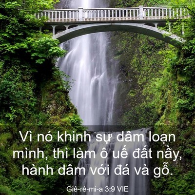 Picture 03 - Giê-rê-mi-a 3:9 VIE - Vì nó khinh sự dâm loạn mình, thì làm - Bible Verse Picture