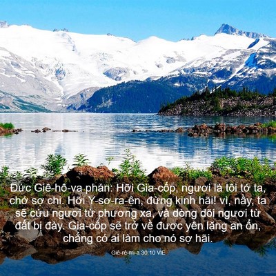 Picture 03 - Giê-rê-mi-a 30:10 VIE - Đức Giê-hô-va phán: Hỡi Gia-cốp, - Bible Verse Picture