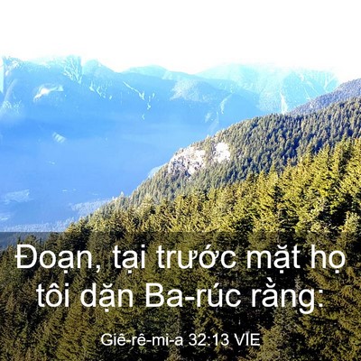 Picture 03 - Giê-rê-mi-a 32:13 VIE - Đoạn, tại trước mặt họ tôi dặn - Bible Verse Picture