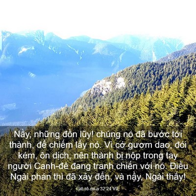 Picture 03 - Giê-rê-mi-a 32:24 VIE - Nầy, những đồn lũy! chúng nó đã - Bible Verse Picture