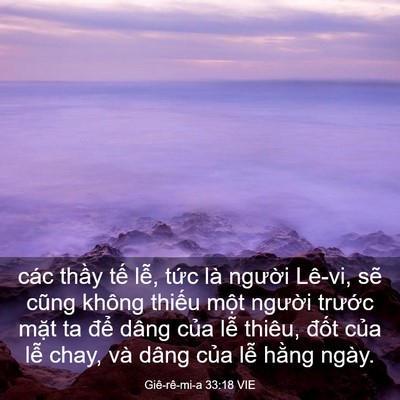 Picture 03 - Giê-rê-mi-a 33:18 VIE - các thầy tế lễ, tức là người Lê-vi, - Bible Verse Picture