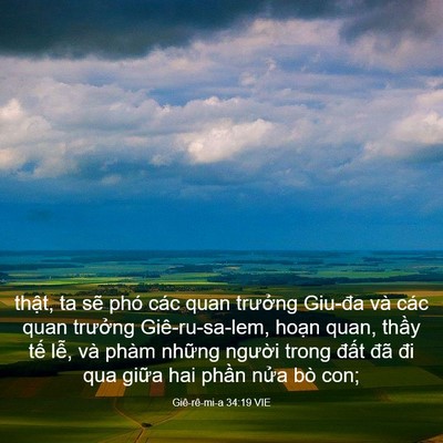 Picture 03 - Giê-rê-mi-a 34:19 VIE - thật, ta sẽ phó các quan trưởng Giu-đa - Bible Verse Picture