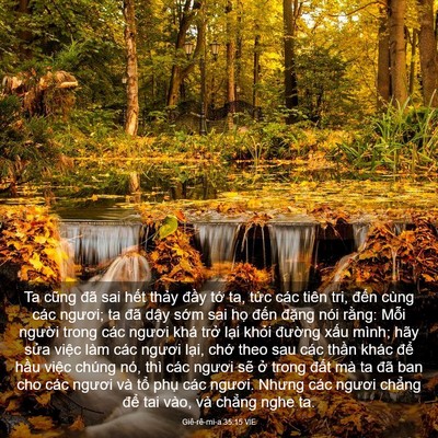 Picture 03 - Giê-rê-mi-a 35:15 VIE - Ta cũng đã sai hết thảy đầy tớ ta, - Bible Verse Picture