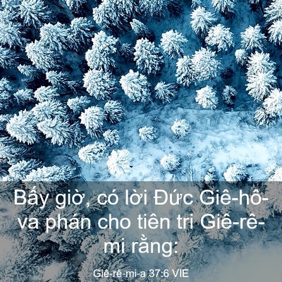 Picture 03 - Giê-rê-mi-a 37:6 VIE - Bấy giờ, có lời Đức Giê-hô-va phán - Bible Verse Picture