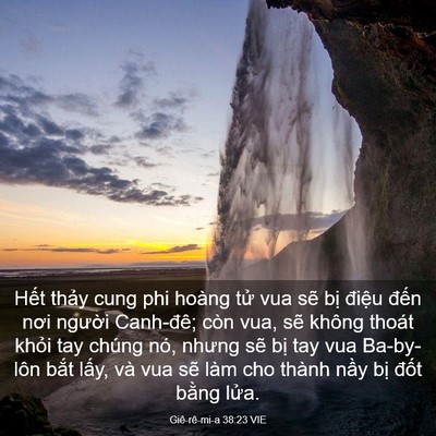 Picture 03 - Giê-rê-mi-a 38:23 VIE - Hết thảy cung phi hoàng tử vua sẽ bị - Bible Verse Picture