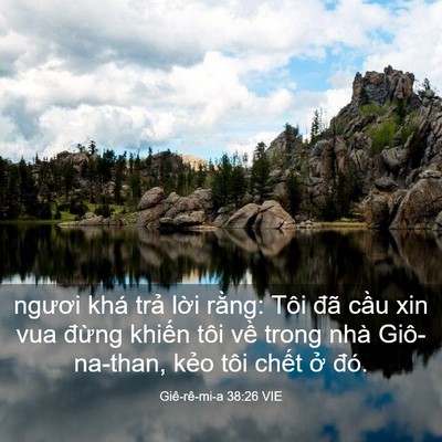 Picture 03 - Giê-rê-mi-a 38:26 VIE - ngươi khá trả lời rằng: Tôi đã cầu - Bible Verse Picture