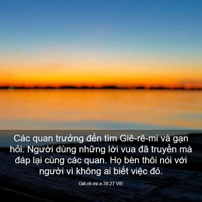 Picture 03 - Giê-rê-mi-a 38:27 VIE - Các quan trưởng đến tìm Giê-rê-mi và - Bible Verse Picture