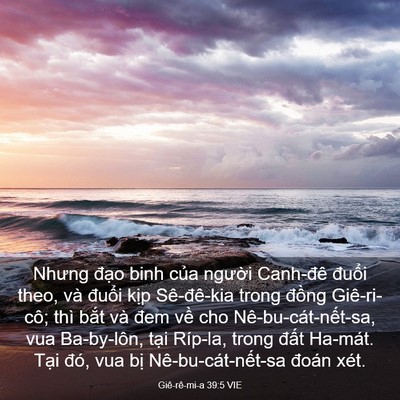 Picture 03 - Giê-rê-mi-a 39:5 VIE - Nhưng đạo binh của người Canh-đê - Bible Verse Picture