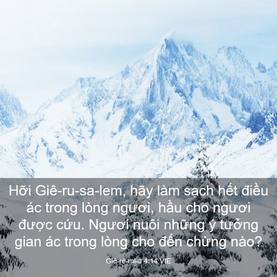 Picture 03 - Giê-rê-mi-a 4:14 VIE - Hỡi Giê-ru-sa-lem, hãy làm sạch hết - Bible Verse Picture