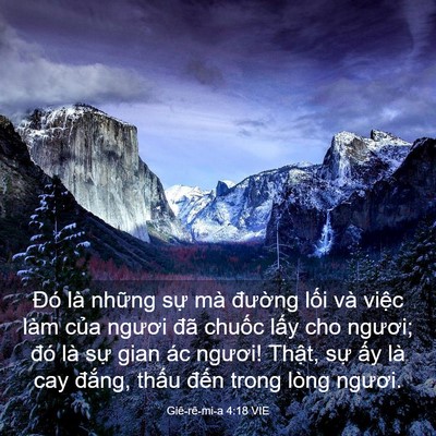 Picture 03 - Giê-rê-mi-a 4:18 VIE - Đó là những sự mà đường lối và - Bible Verse Picture