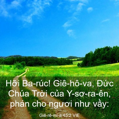 Picture 03 - Giê-rê-mi-a 45:2 VIE - Hỡi Ba-rúc! Giê-hô-va, Đức Chúa Trời - Bible Verse Picture