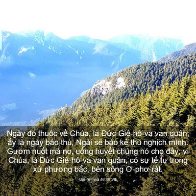 Picture 03 - Giê-rê-mi-a 46:10 VIE - Ngày đó thuộc về Chúa, là Đức - Bible Verse Picture