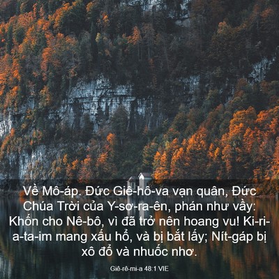 Picture 03 - Giê-rê-mi-a 48:1 VIE - Về Mô-áp. Đức Giê-hô-va vạn quân, - Bible Verse Picture